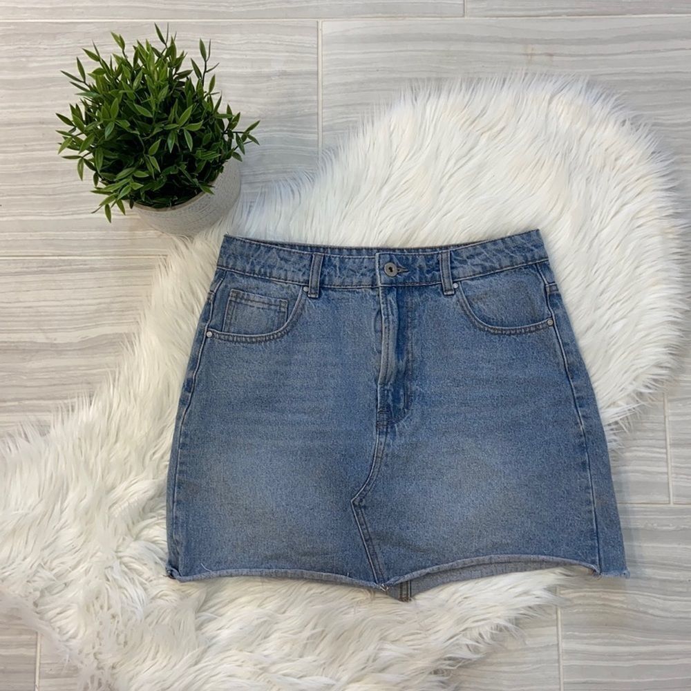 Cotton On Blue Denim Mini Skirt